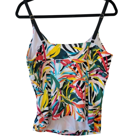 NWT Apt 9 Tropical Print Tankini Top - Picture 3 of 4